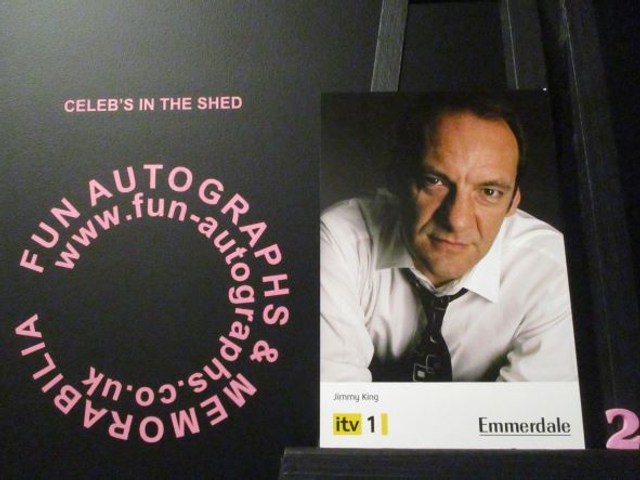 Nick Miles (Jimmy King) Original Emmerdale Yellow &amp; Black Itv1 Logo Cast Card (2)(SEE PIC)
