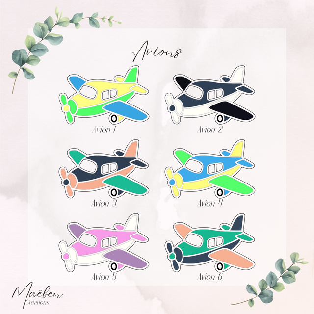 Pot à crayons et stylos en bois, cadeau pour enfants, décor avion