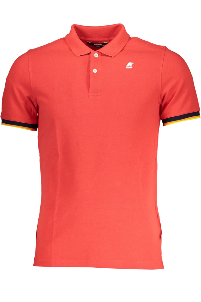 K-WAY POLO MANICHE CORTE UOMO ROSSO