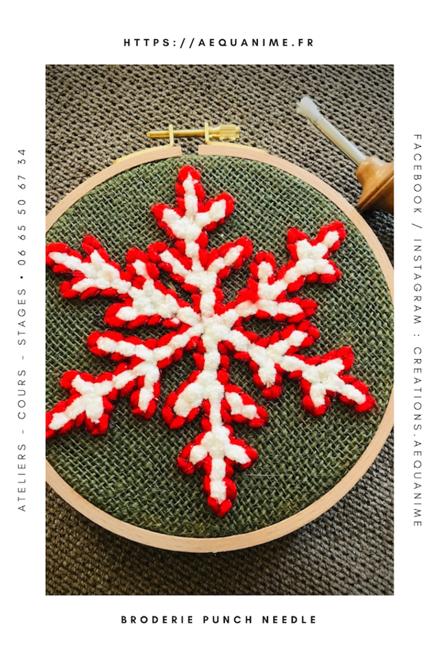 Kit punch needle Flocon - tout inclus