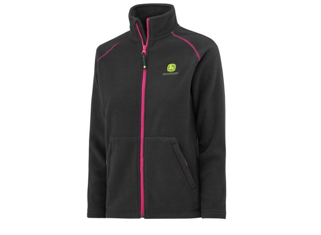 John Deere Fleece-Feldjacke "pink"