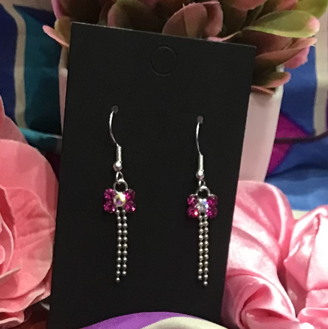 Pink Dangling Earrings- PDE57