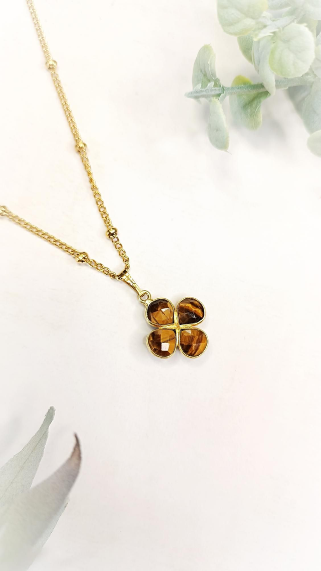 Collier TILAH - Œil de tigre