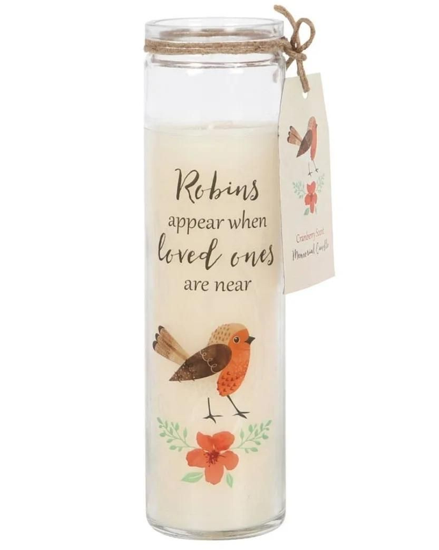 Bougies neuvaine commémoratives  Rouges-Gorges