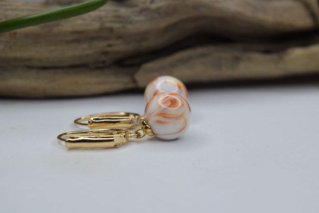 DORMEUSES OEIL DE GNOME MONTURE OR