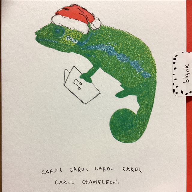 Christmas Blank Inside Chameleon - Carol Carol… Chameleon BI