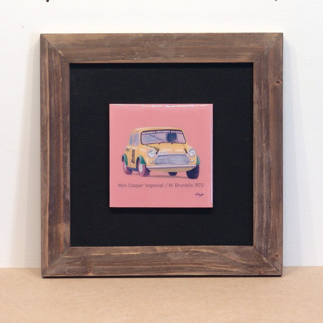 Artimotor enmarcado 21x21 - 1973 Mini Cooper Especial - Miquel Brunells