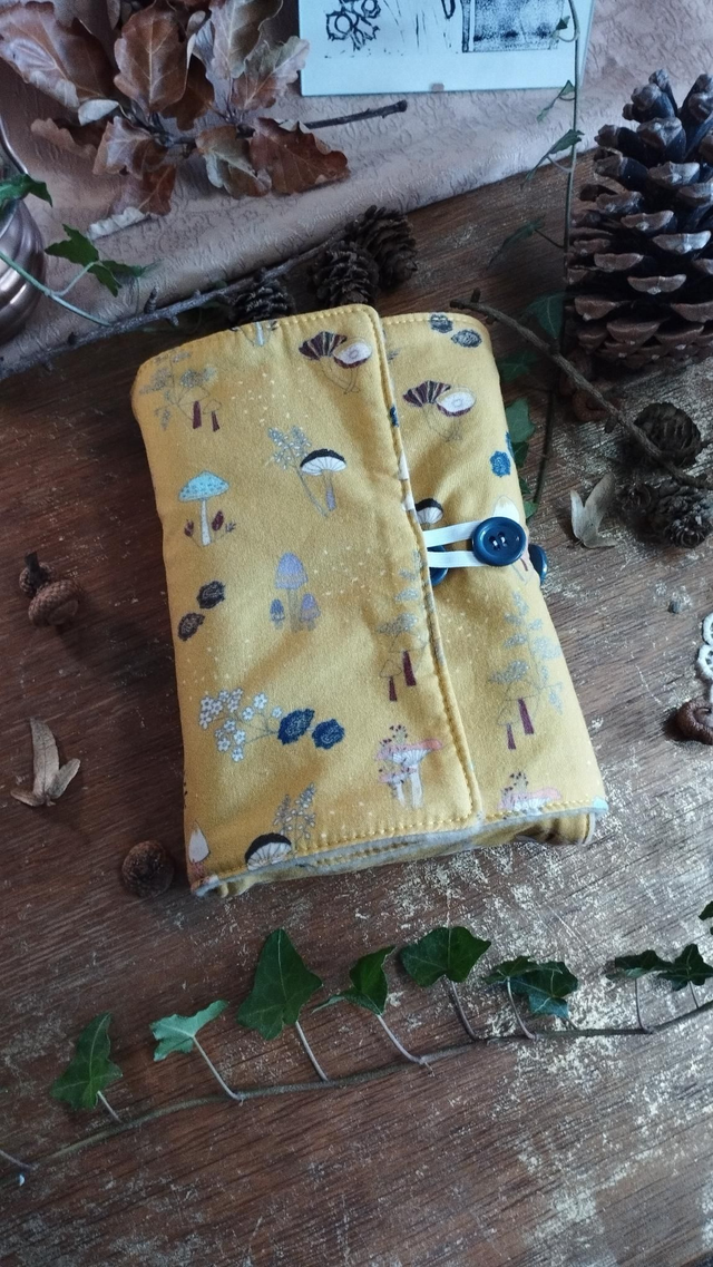 Protège livre champignons automnal et forestier