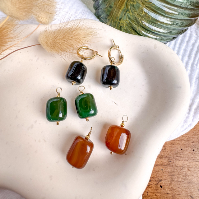 Boucle d’oreille Agate