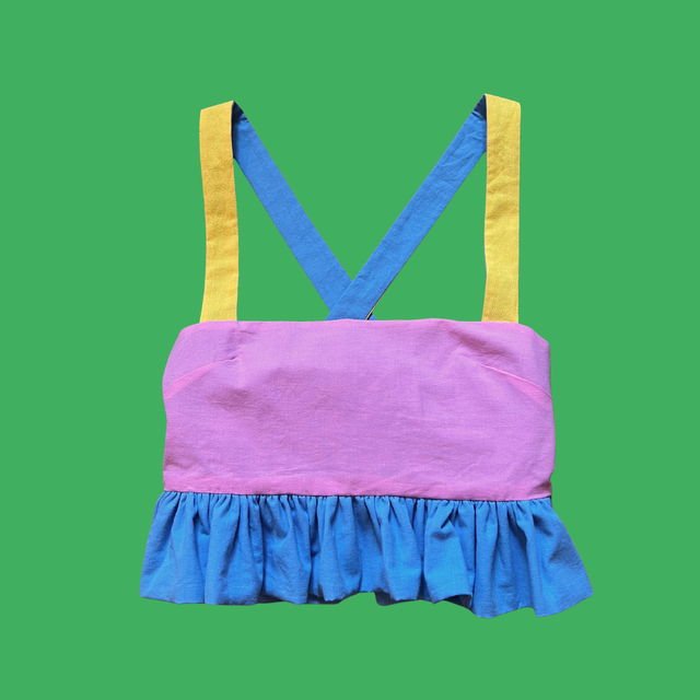 Crop top froufrou - taille 1