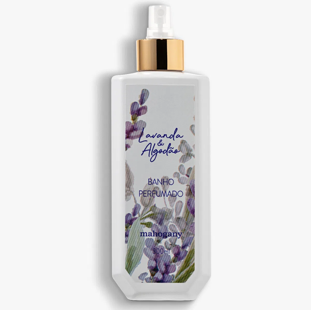 BANHO PERFUMADO DESODORANTE CORPORAL LAVANDA &amp; ALGODÃO 300ML