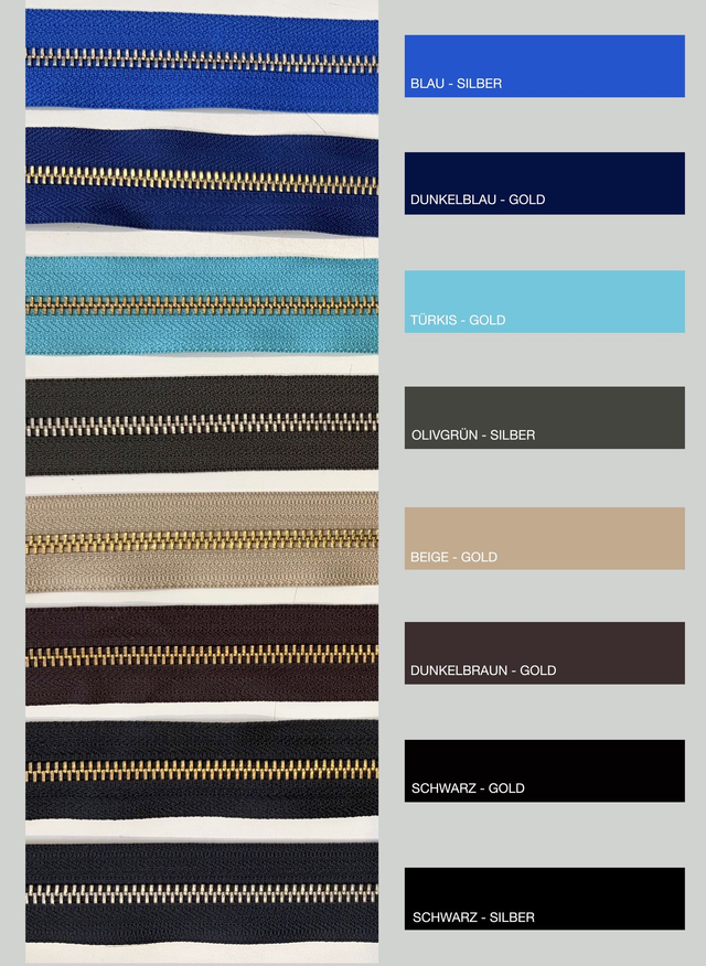 Metall Reißverschluss 50cm