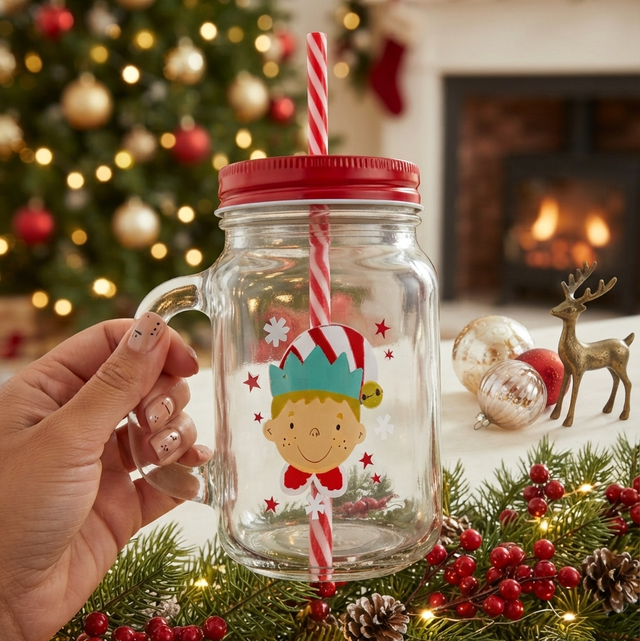 Christmas Glass Mugs