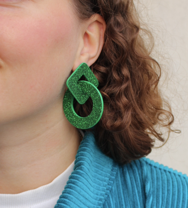 Alix • vert pailleté