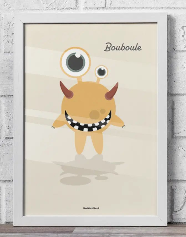 27 - Carte postale enfant monstre