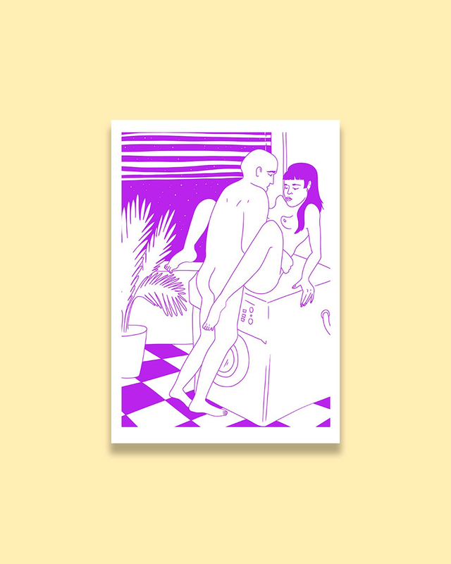 Les impertinentes: "lavage express" impression d'art en A5 