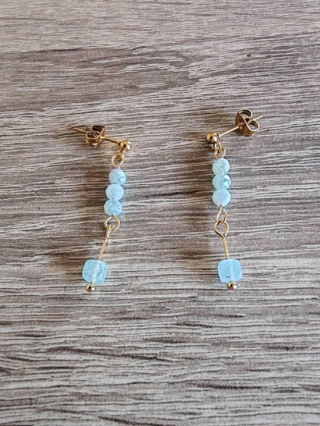 Boucles d'oreilles collection Élégance béryl 