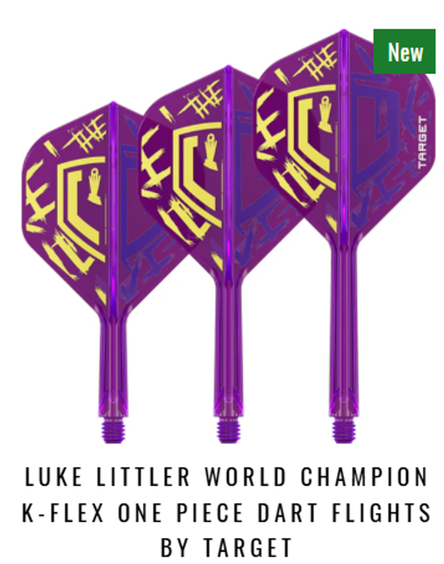 Luke Littler World Champion No2 K-Flex One Piece Dart Flights by Target