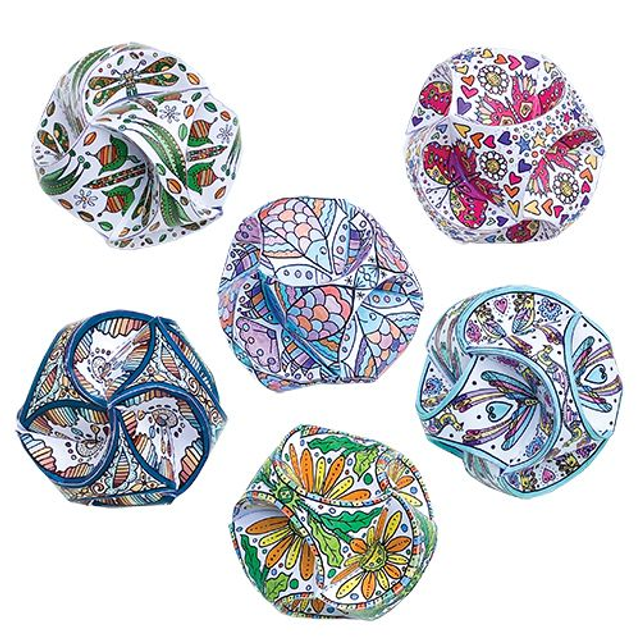 Colour in Nature Paper Globes
