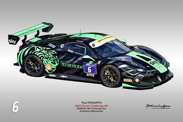 C230806 Ferrari 488 Challenge Evo FCUK23 HOGARTH #6