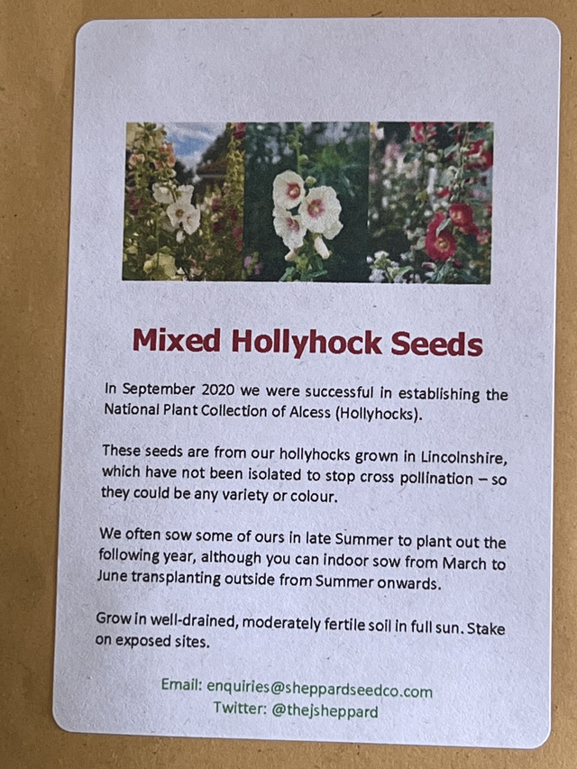 Hollyhock National Collection Mix