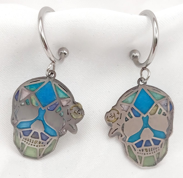 Boucles d'oreilles Calavera