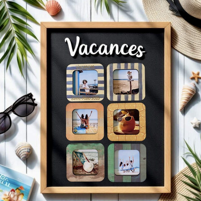 Magnets en bois personnalisés avec photo – Souvenirs uniques pour frigo &amp; déco