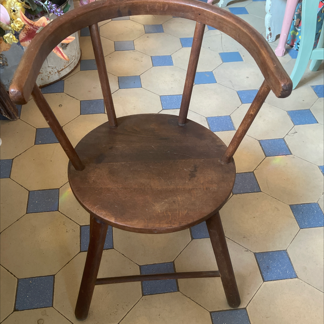 Antiker Kinderstuhl Holz 