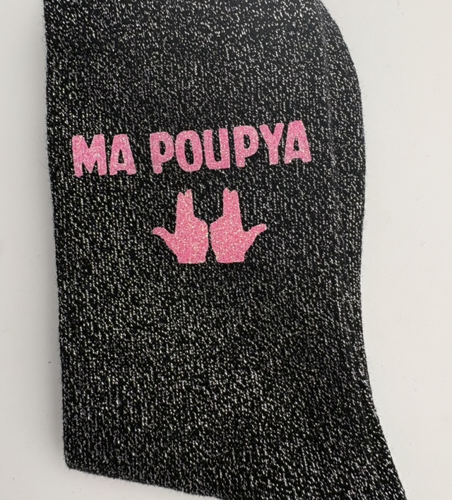 Chaussettes a paillettes Ma Poupya JuL phospho