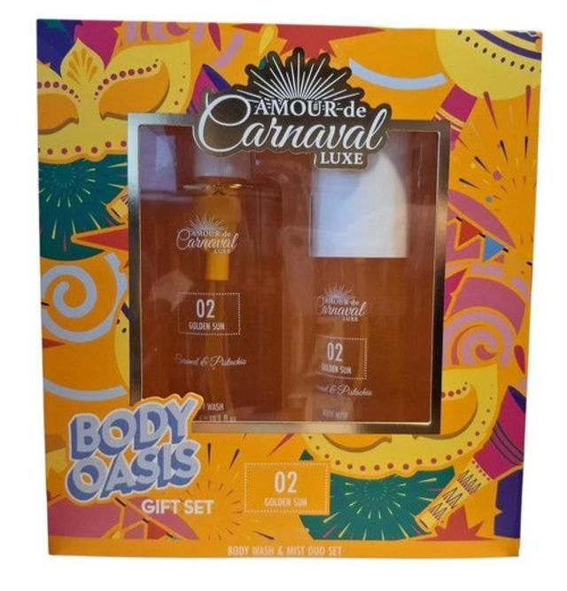 Clean Skin Care 02 Golden Sun By Amour De Carnaval, 2 Piece Gift Set For Women