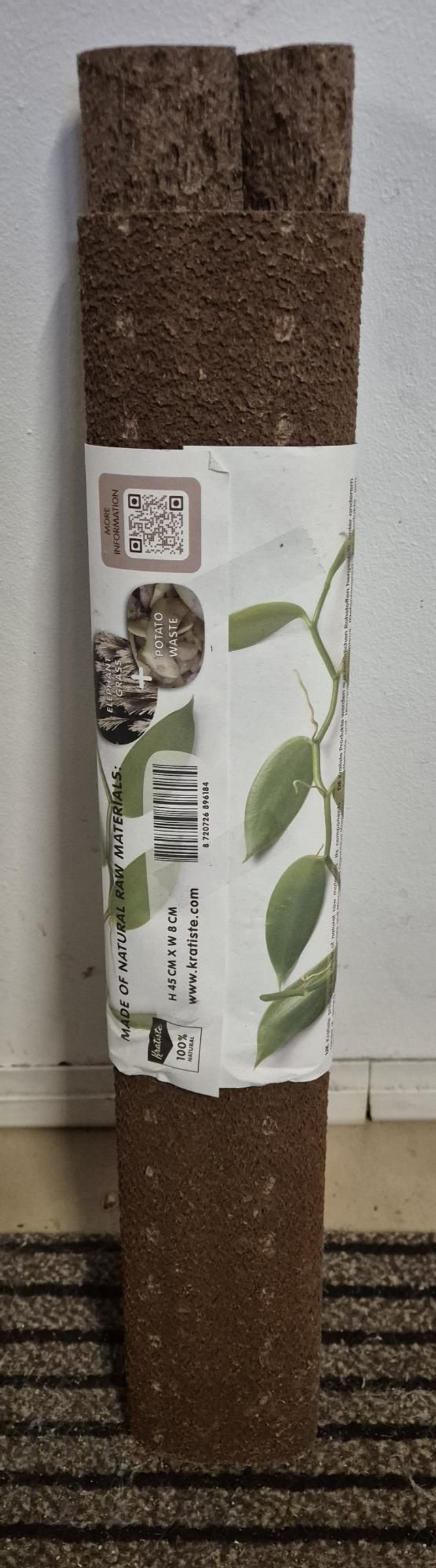 Tuteur 45cm diamètre 8cm ovale + connecteur