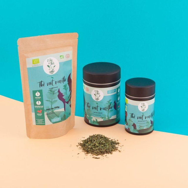 Thé Vert Menthe Sachet 80g