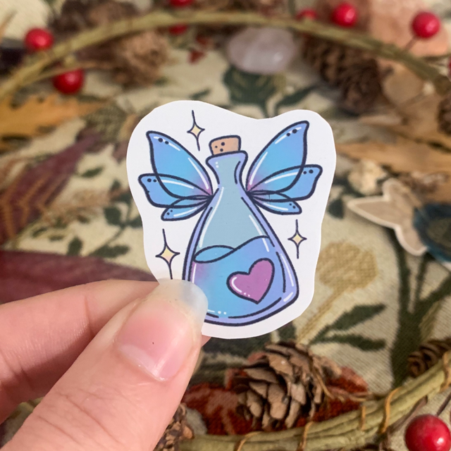 Sticker - Fiole funky bleu