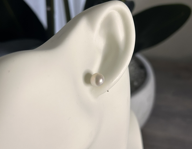 Boucle perle d’eau douce