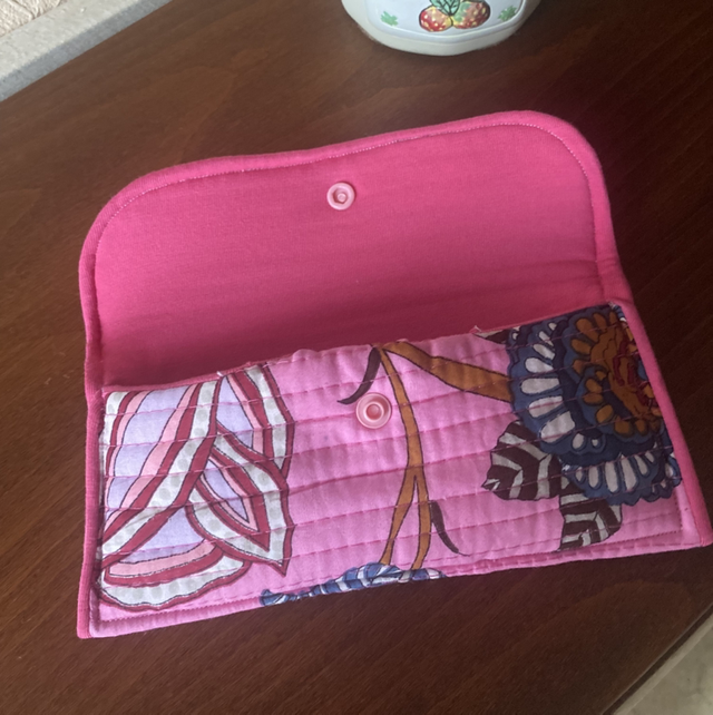 Étui à lunettes rose