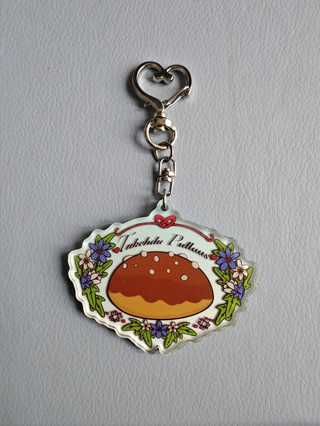 Tukehdu pullaas acrylic charm