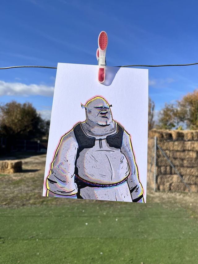 Lámina  "Shrek". Tamaño A5