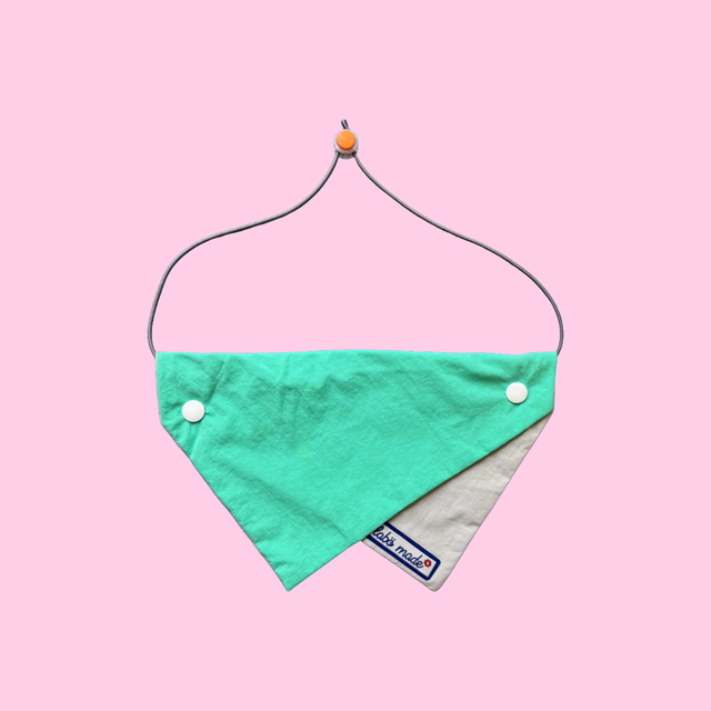 Mixed Colour Pet Kerchief (Tiffany Blue&Grey)