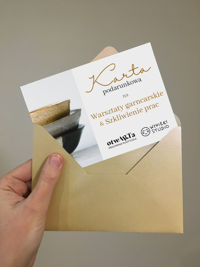 karta podarunkowa na WARSZTATY GARNCARSKIE i SZKLIWIENIE PRAC