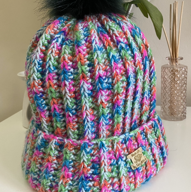 Handmade Crochet Beanie - Pink Multi Range