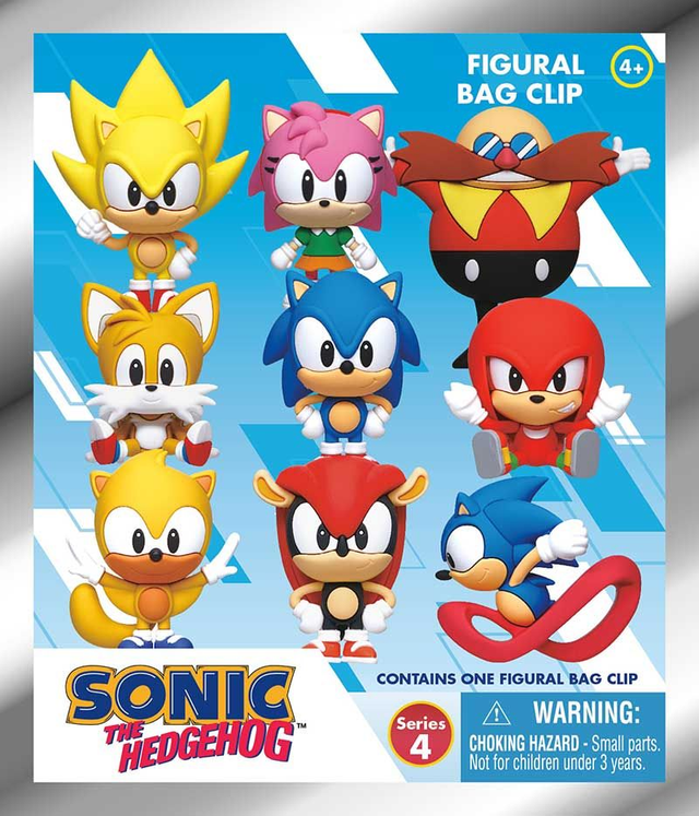 Sonic The Hedgehog Figural Bag Clip Series 4