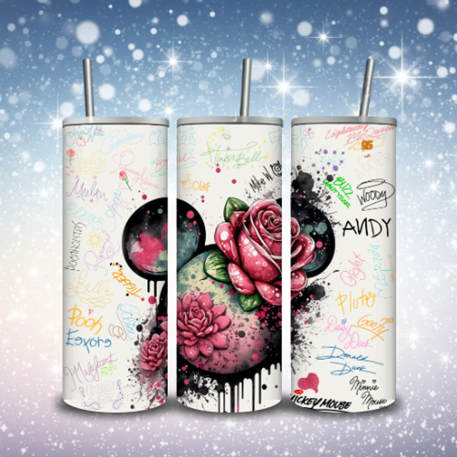 Tumbler Signature Tête de Minnie