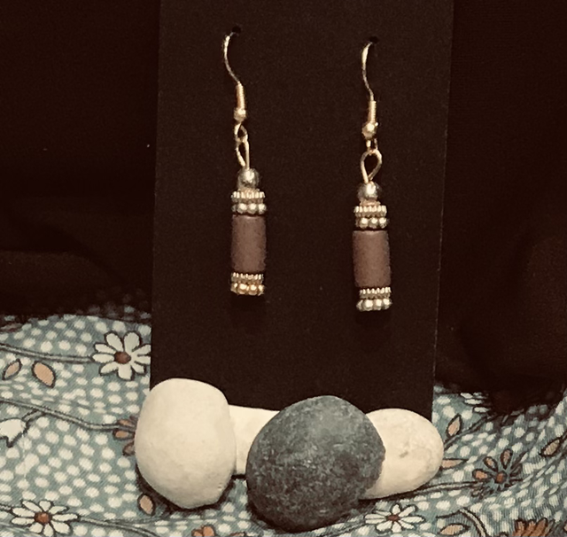 Brown Dangling Earrings-BRDE19