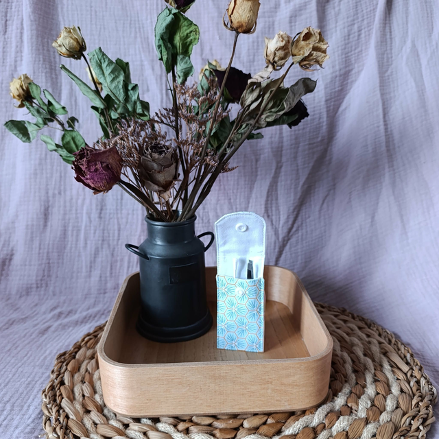 Petite Pochette Riads Bleu Maya