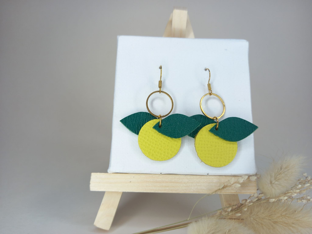 Boucles d'oreilles "Citronille"