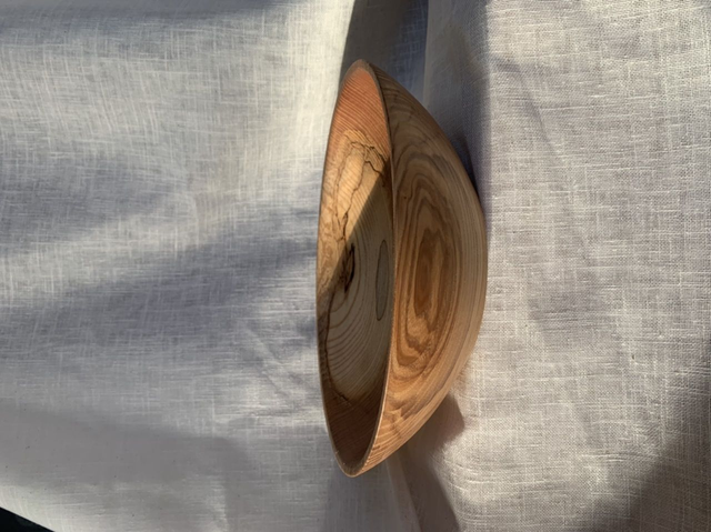 Saladier en frêne échauffé 