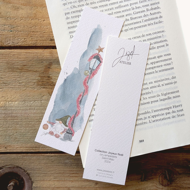 Marque-page - Noël - Le Lampadaire