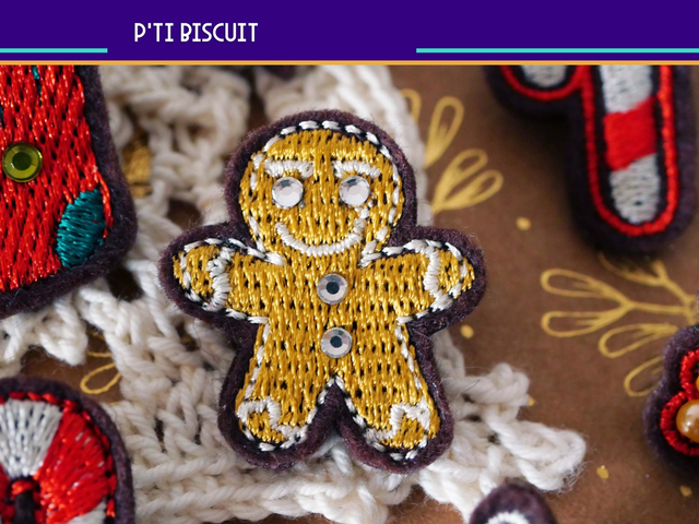 Pins Spécial Noël (Pins brodés main et machine)