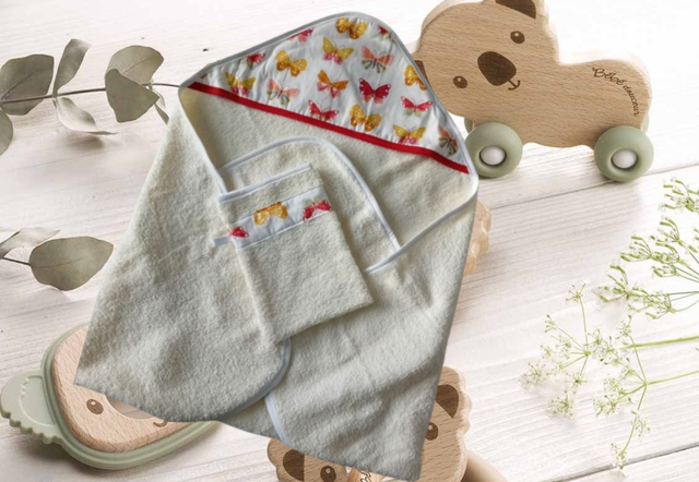 Cape de bain bébé divers coloris