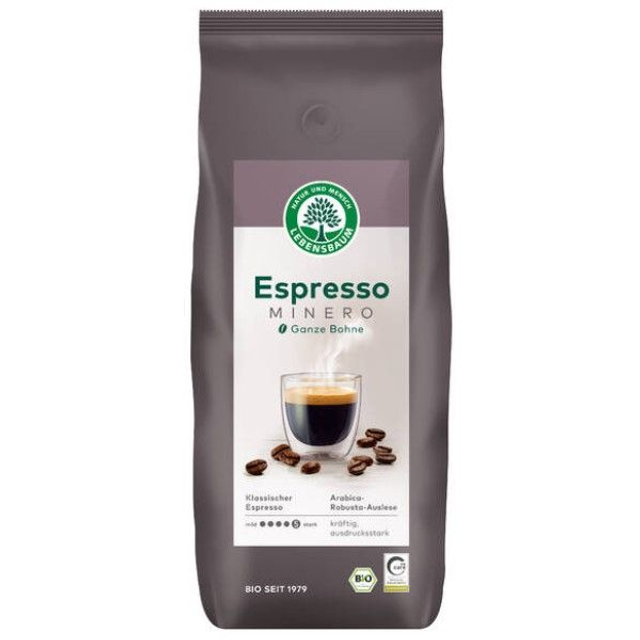 Lebensbaum Espresso Minero, ganze Bohne 1kg Packung